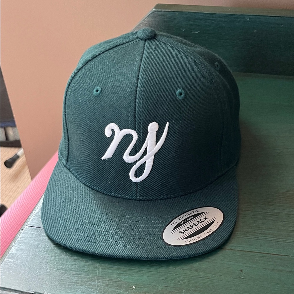 The “NJ” Classic Dark Green Kids Snapback Hat